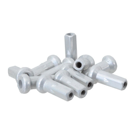 Hidden Alloy Nipple, 14g/12mm, Silver, Box/100