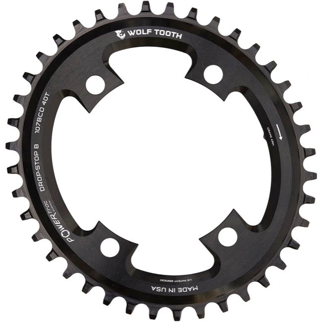 Wolf Tooth Elliptical 107 BCD (Flat Top) Chainring